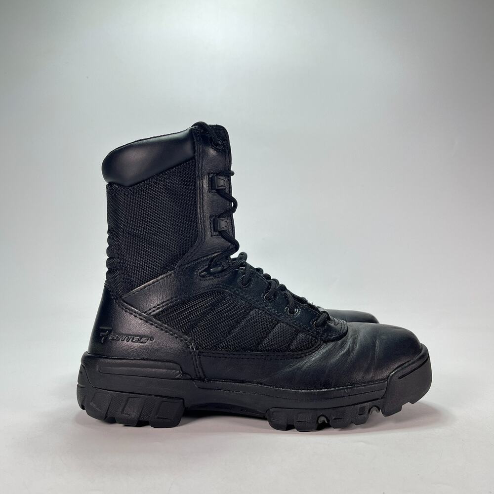 Bates 8" Ultra-Lite Black Tactical Sport Side Zip Boots E02700 Women's Size 7.5